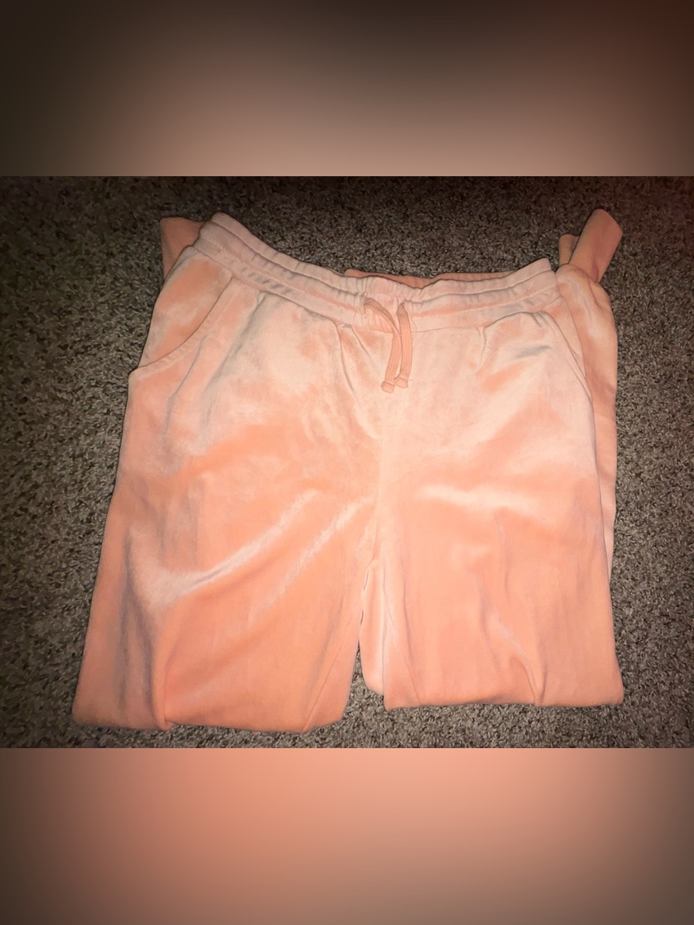 Charlotte Russe Plush Peach Jogger Pants - Soft Pull-On Sweatpants